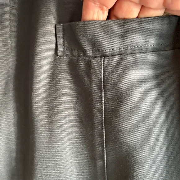 Reiss men field jacket made in Portugal charcoal gray bird graphic back SZ Large